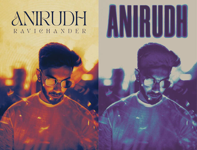 Birthday tribute poster for music composer Anirudh Ravichander