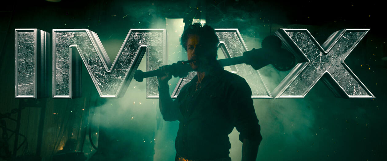 Theatrical release SRK poster design for Jawan in IMAX format