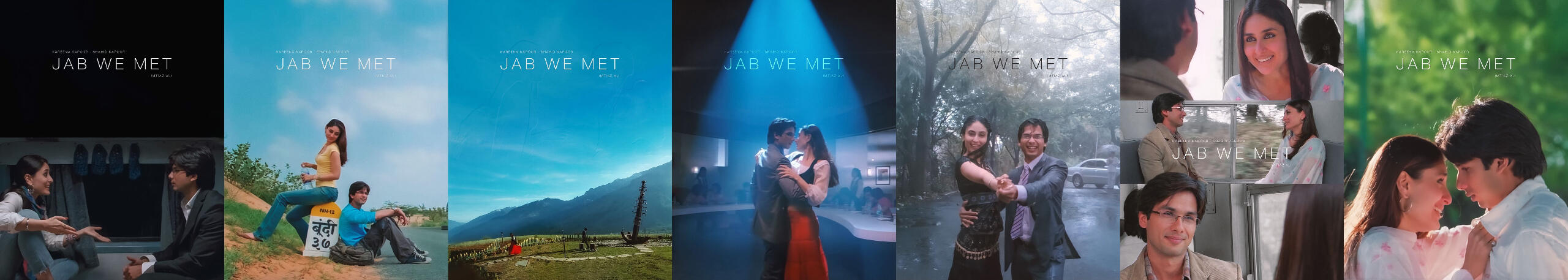 Cinematic poster using still frame from the movie Jab We Met