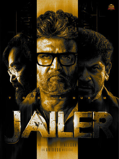 poster combining themes from Jailer and Vikram movies