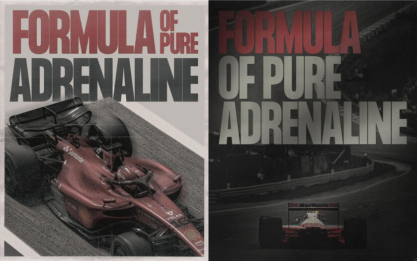 F1-themed speed racing poster design