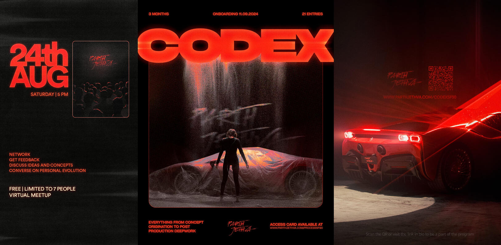 SF90 event-based post-production visuals created for social media promotions by Parth Jethva