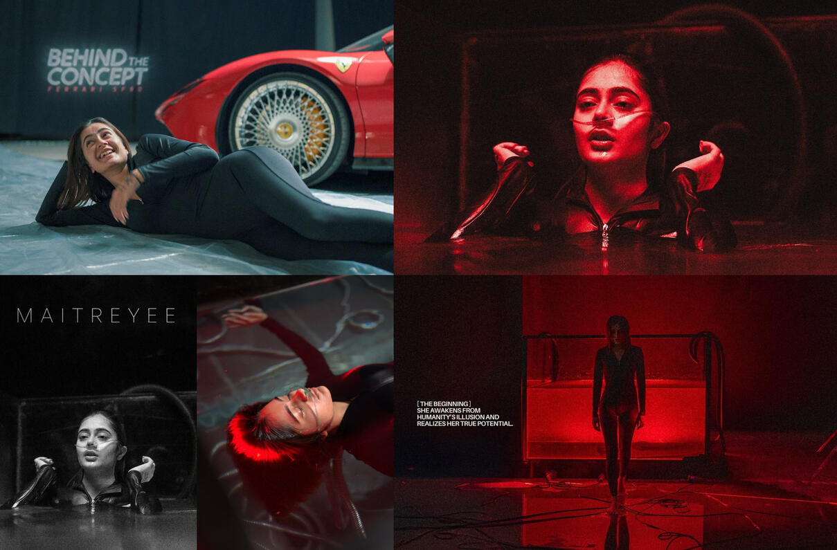 SF90 concept design breakdown and post-production visuals by Parth Jethva