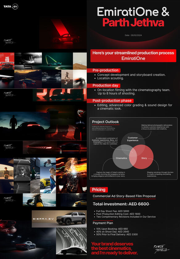Tata EV production process digital PDF cover designed by Parth Jethva