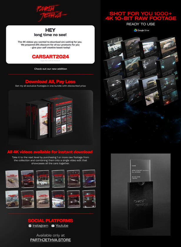 All-in-one digital bundle post-purchase PDF advertisement by Parth Jethva