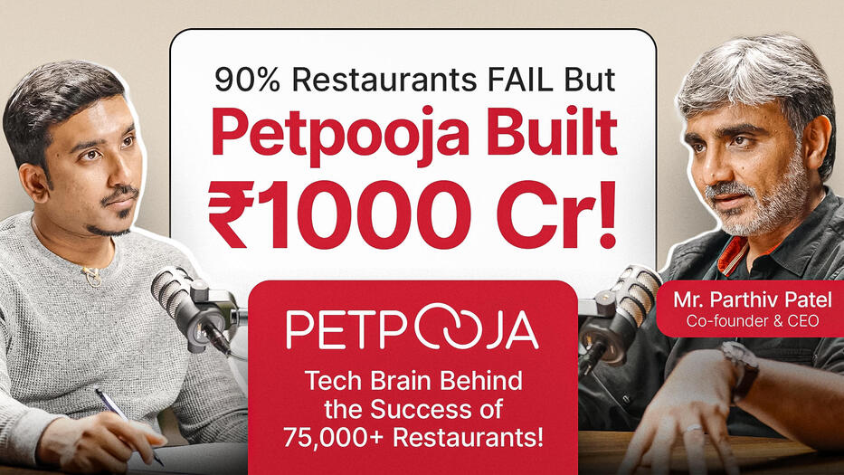 Business strategy breakdown thumbnail for Think School’s Petpooja video
