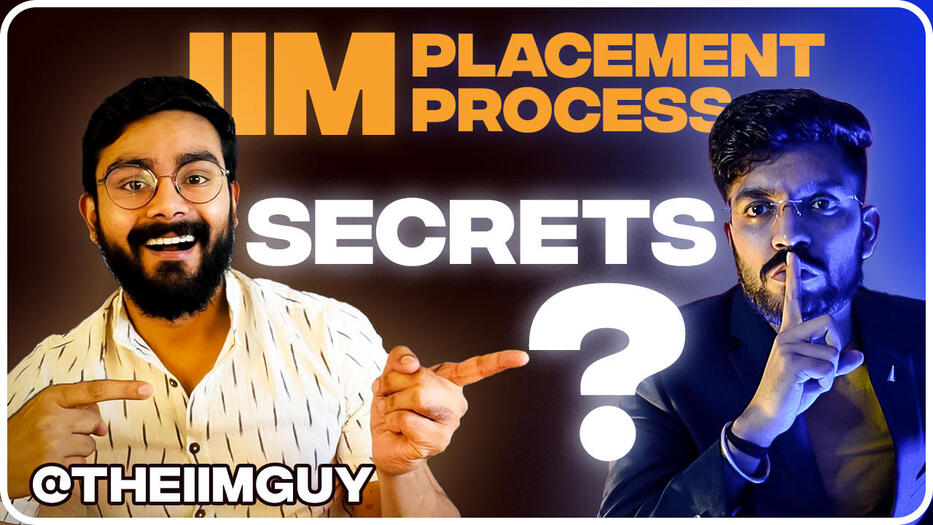 Thumbnail design for Keshav Grover video celebrating IIM job placement